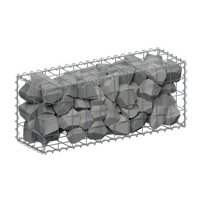 Gabion 100 cm x 40 cm x 30 cm (L x H x P), mailles 10 cm x 10 cm, spirale