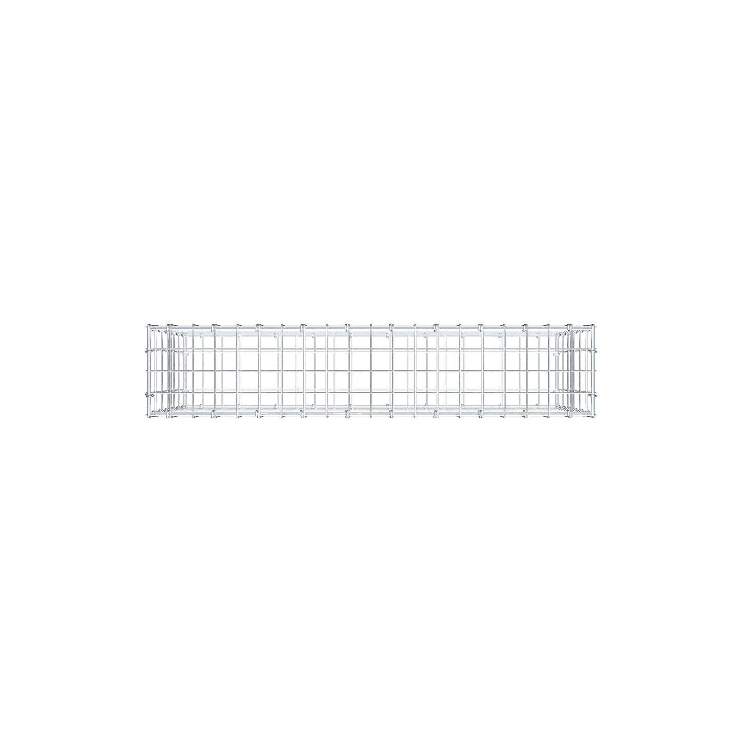 Gabion 100 cm x 60 cm x 20 cm (L x H x P), mailles 5 cm x 10 cm, anneau en C
