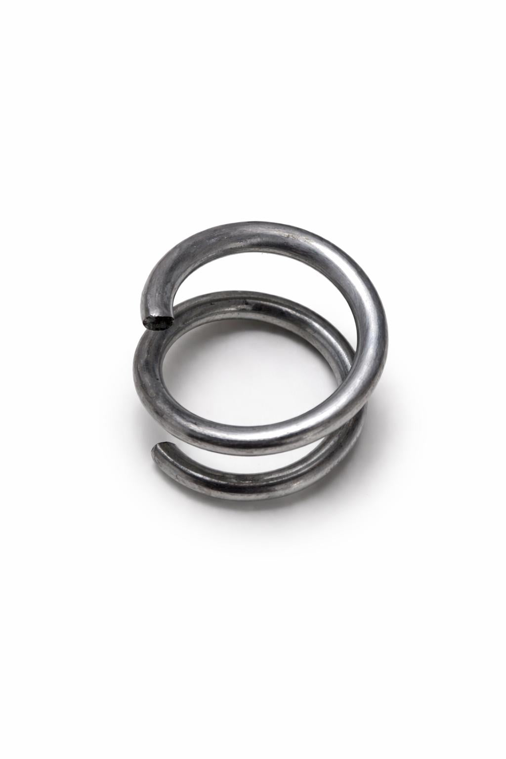 Set of 20 galvanized spiral rings - stable connection for gabions & wire mesh