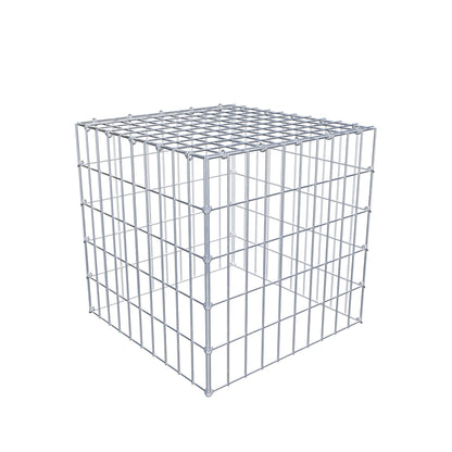 Monteret gabion type 3 50 cm x 50 cm x 50 cm (L x H x D), maskestørrelse 5 cm x 10 cm, C-ring