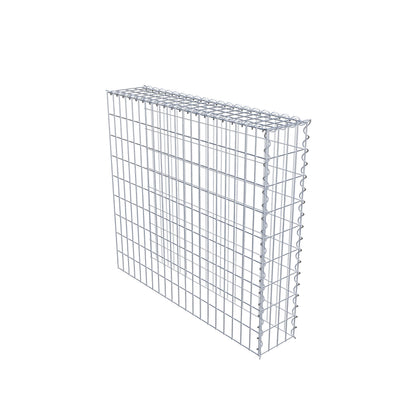 Gabbione aggiuntivo tipo 4 100 cm x 90 cm x 20 cm (L x H x P), maglia 5 cm x 10 cm, spirale