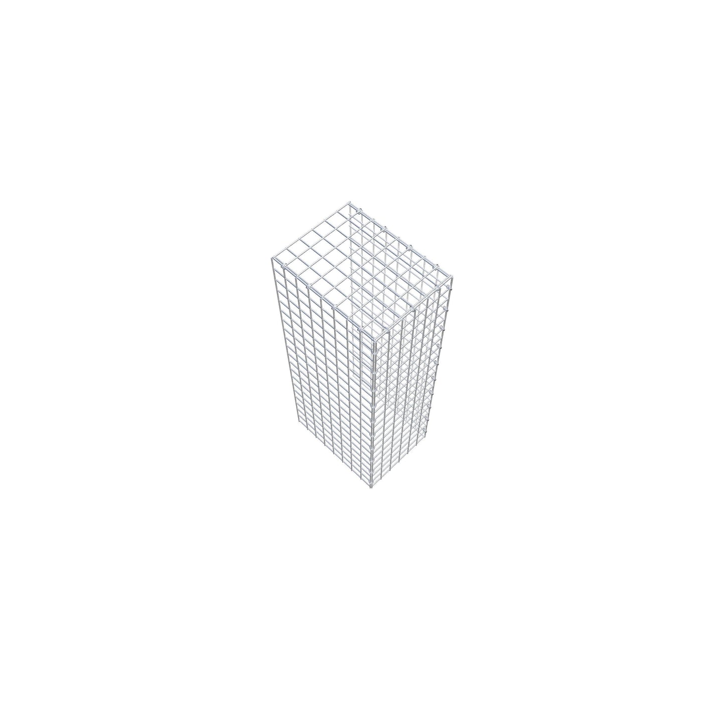 Opzetpaal type 4 100 cm x 40 cm x 30 cm (L x H x D), maaswijdte 5 cm x 5 cm, C-ring