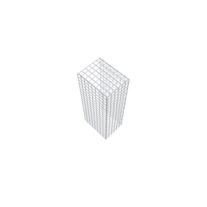 Opzetpaal type 4 100 cm x 40 cm x 30 cm (L x H x D), maaswijdte 5 cm x 5 cm, C-ring