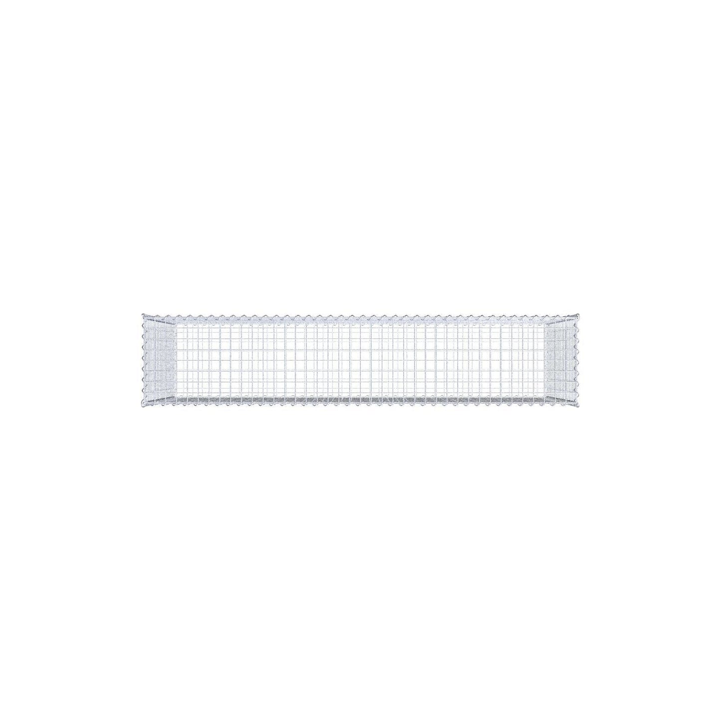 Gabion 200 cm x 100 cm x 40 cm (L x H x D), mesh size 5 cm x 5 cm, spiral
