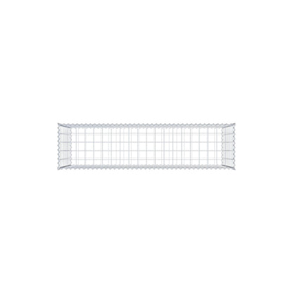Gabione 200 cm x 100 cm x 50 cm (L x H x T), Maschenweite 10 cm x 10 cm, Spirale