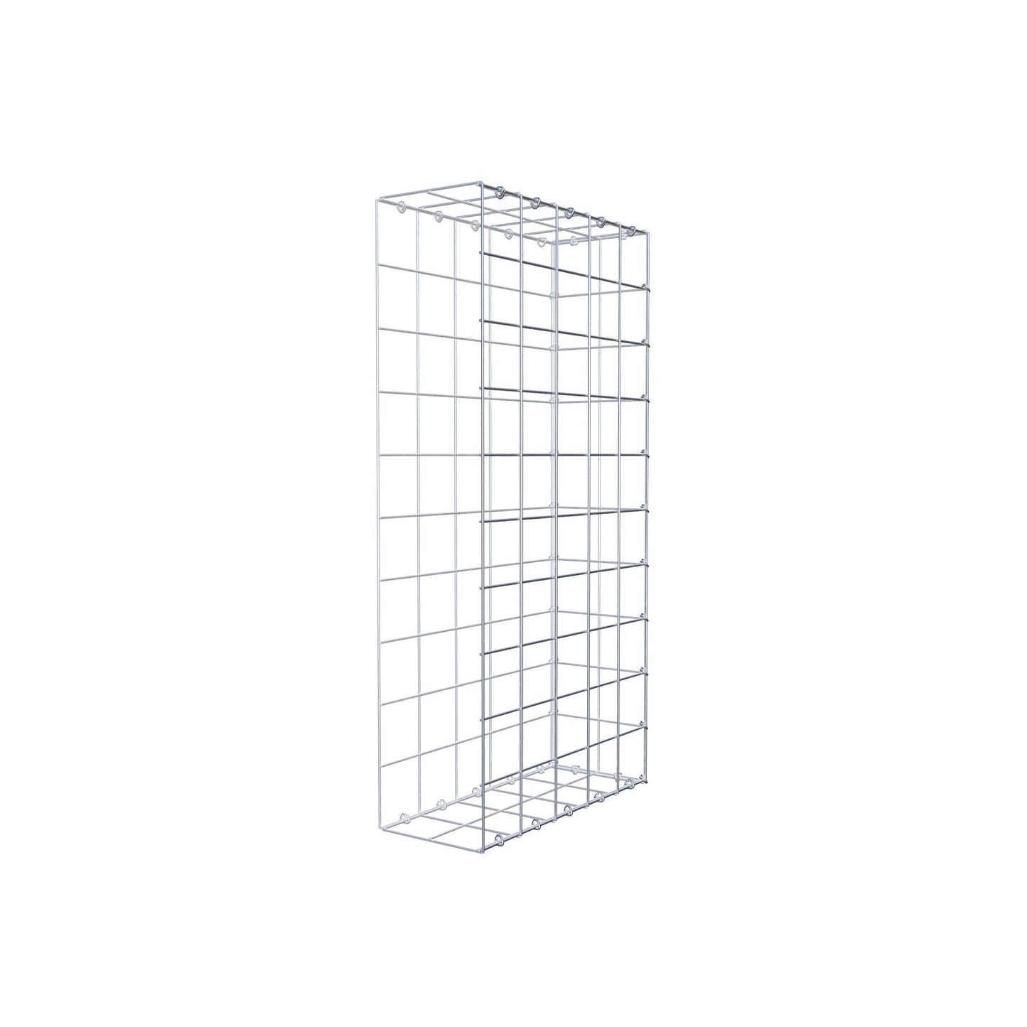 Gabião Tipo 2 100 cm x 50 cm x 20 cm (C x A x P), malhagem 10 cm x 10 cm, anel C