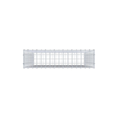Gabbione 100 cm x 80 cm x 20 cm (L x H x P), maglia 5 cm x 5 cm, anello a C