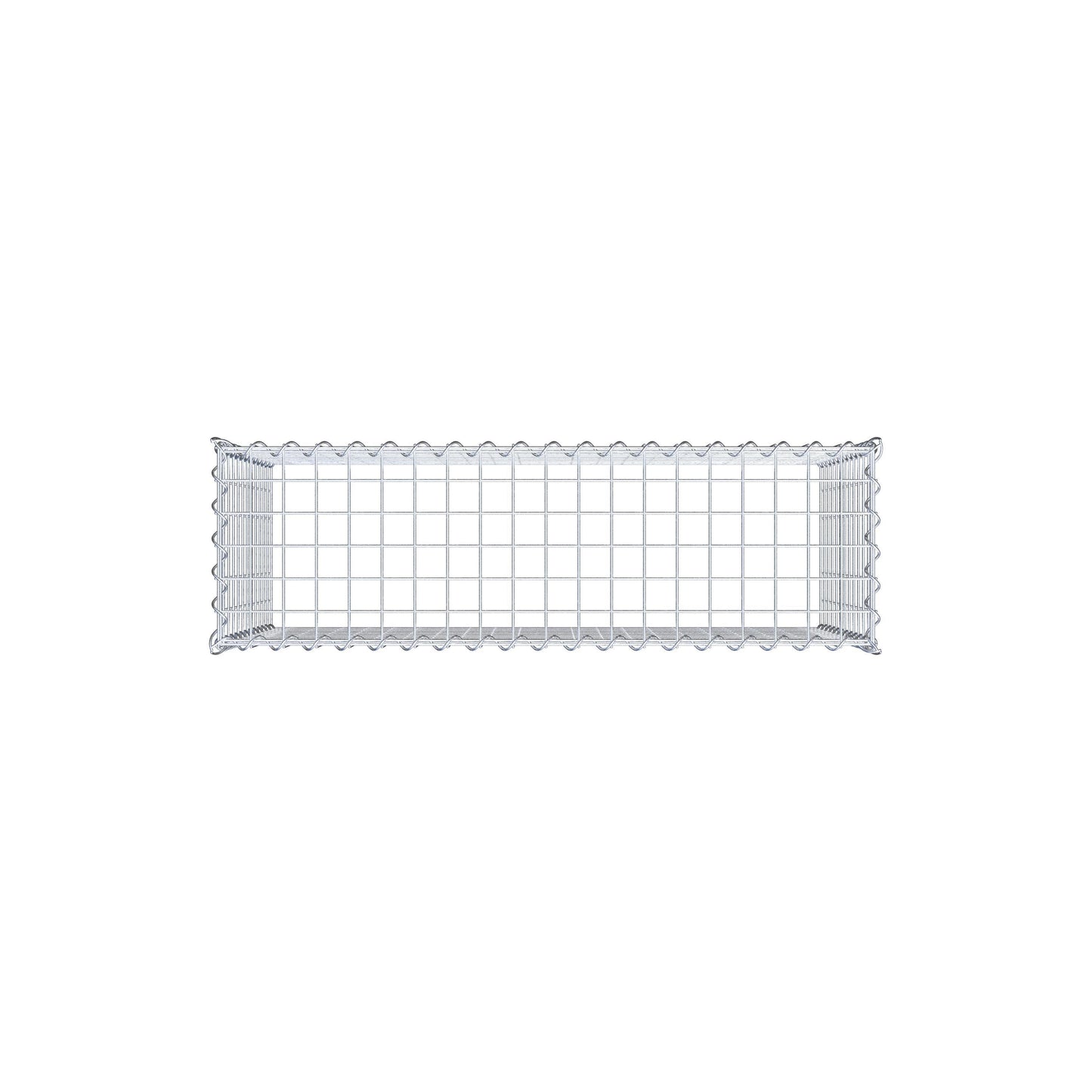Opvokset gabion type 3 100 cm x 60 cm x 30 cm (L x H x D), maskestørrelse 5 cm x 5 cm, spiral