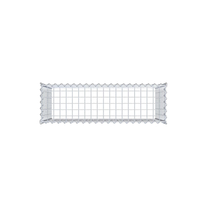 Opvokset gabion type 3 100 cm x 60 cm x 30 cm (L x H x D), maskestørrelse 5 cm x 5 cm, spiral