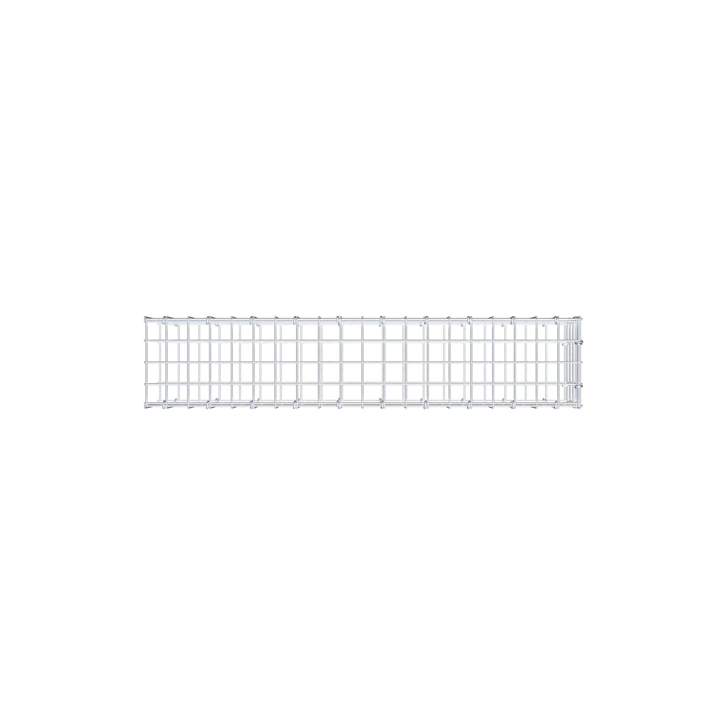 Mounted gabion type 2 100 cm x 20 cm x 20 cm (L x H x D), mesh size 5 cm x 5 cm, C-ring
