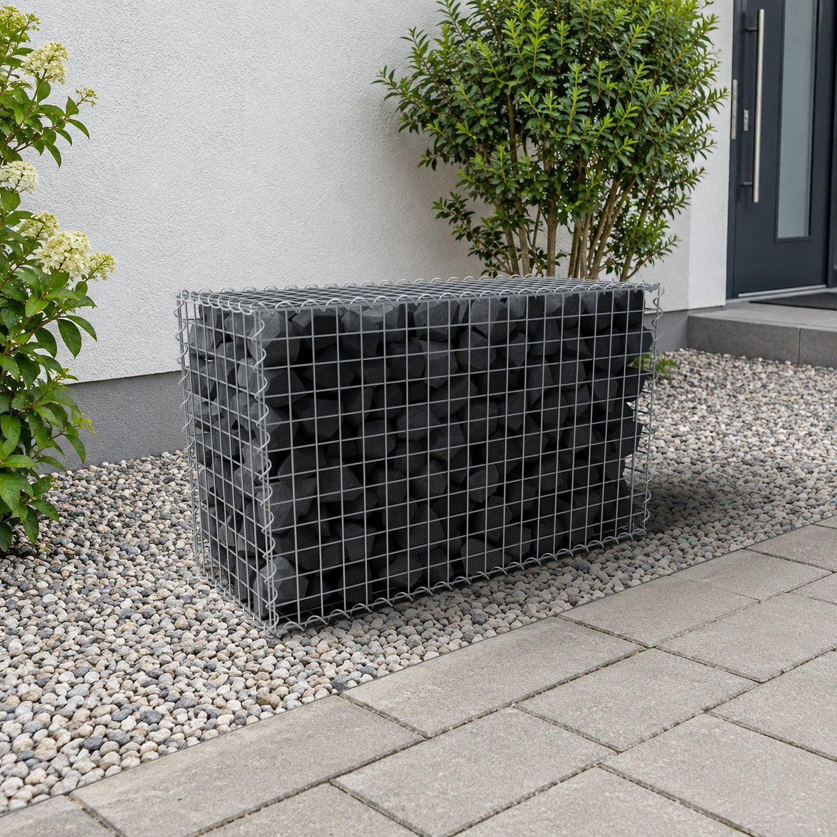 Gabion 100 cm x 60 cm x 40 cm (L x H x D), maskestørrelse 5 cm x 5 cm, spiral