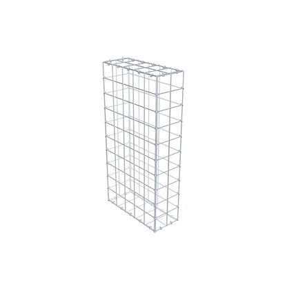Gabione 100 cm x 50 cm x 20 cm (L x H x T), Maschenweite 10 cm x 10 cm, C-Ring