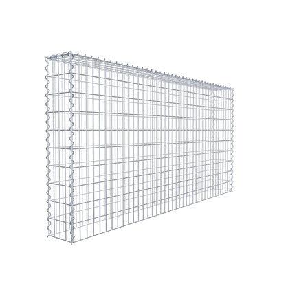 Anbaugabione Typ 3 200 cm x 100 cm x 20 cm (L x H x T), Maschenweite 5 cm x 10 cm, Spirale