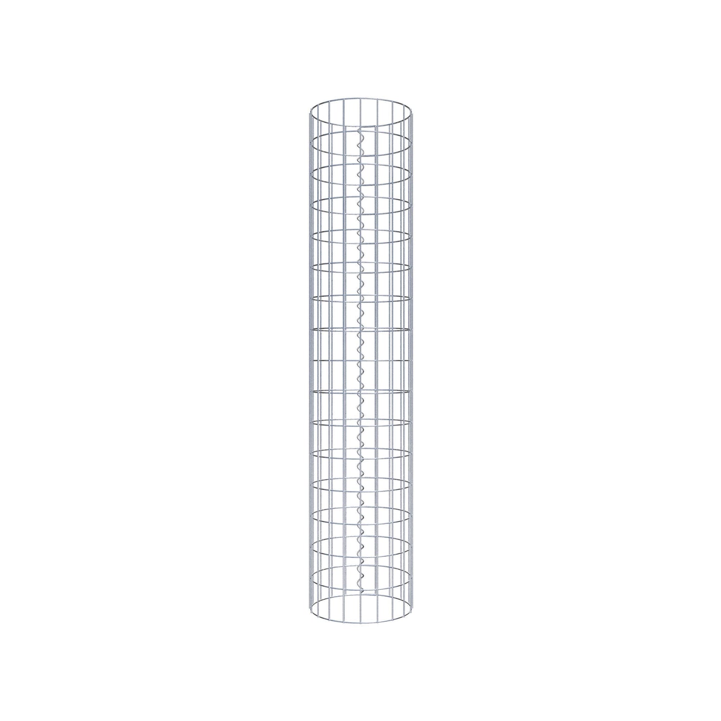 Colonne de gabion ronde 32 cm de diamètre, 160 cm de hauteur, maille 5 cm x 10 cm