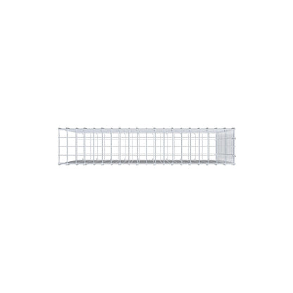 Gavión complementario de tipo 2 100 cm x 80 cm x 20 cm (largo x alto x fondo), malla 5 cm x 5 cm, anillo en C