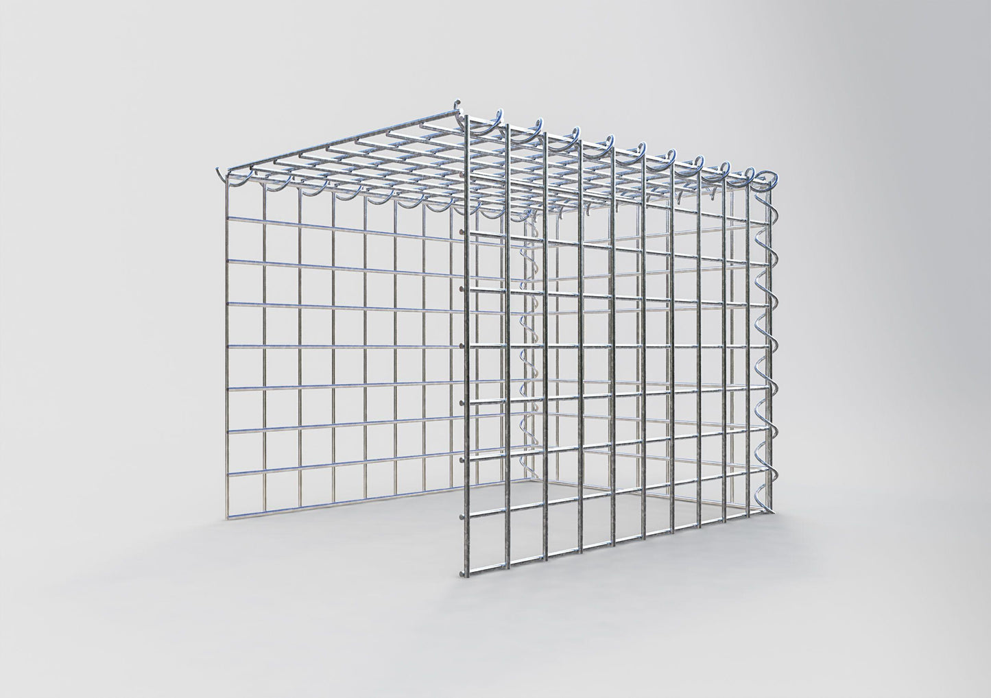 Opvokset gabion type 4 50 cm x 40 cm x 40 cm (L x H x D), maskestørrelse 5 cm x 5 cm, spiral