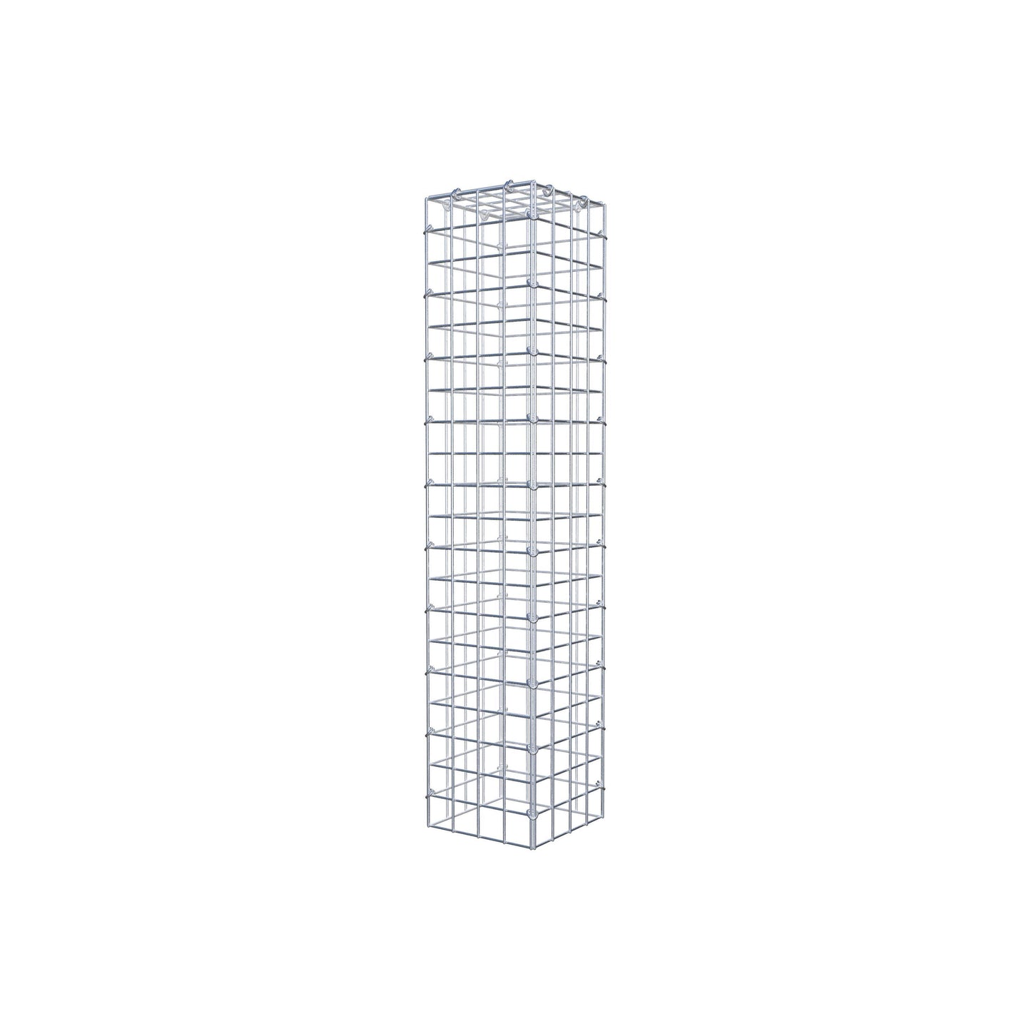 Gabião Tipo 3 100 cm x 20 cm x 20 cm (C x A x P), malhagem 5 cm x 5 cm, anel C