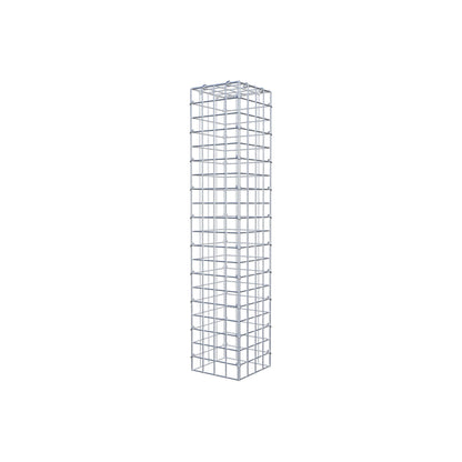 Gabião Tipo 3 100 cm x 20 cm x 20 cm (C x A x P), malhagem 5 cm x 5 cm, anel C
