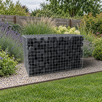 Gabion 100 cm x 60 cm x 50 cm (L x H x P), mailles 5 cm x 5 cm, spirale