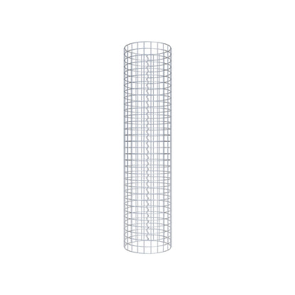 Coluna de gabião redonda 37 cm de diâmetro, 160 cm de altura, malhagem 5 cm x 5 cm