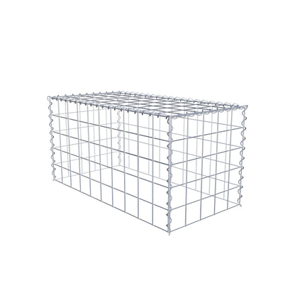 Grown-on gabion type 3 100 cm x 50 cm x 50 cm (L x H x D), mesh size 10 cm x 10 cm, spiral