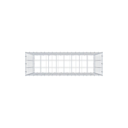 Gabione 100 cm x 90 cm x 30 cm (L x H x T), Maschenweite 10 cm x 10 cm, C-Ring
