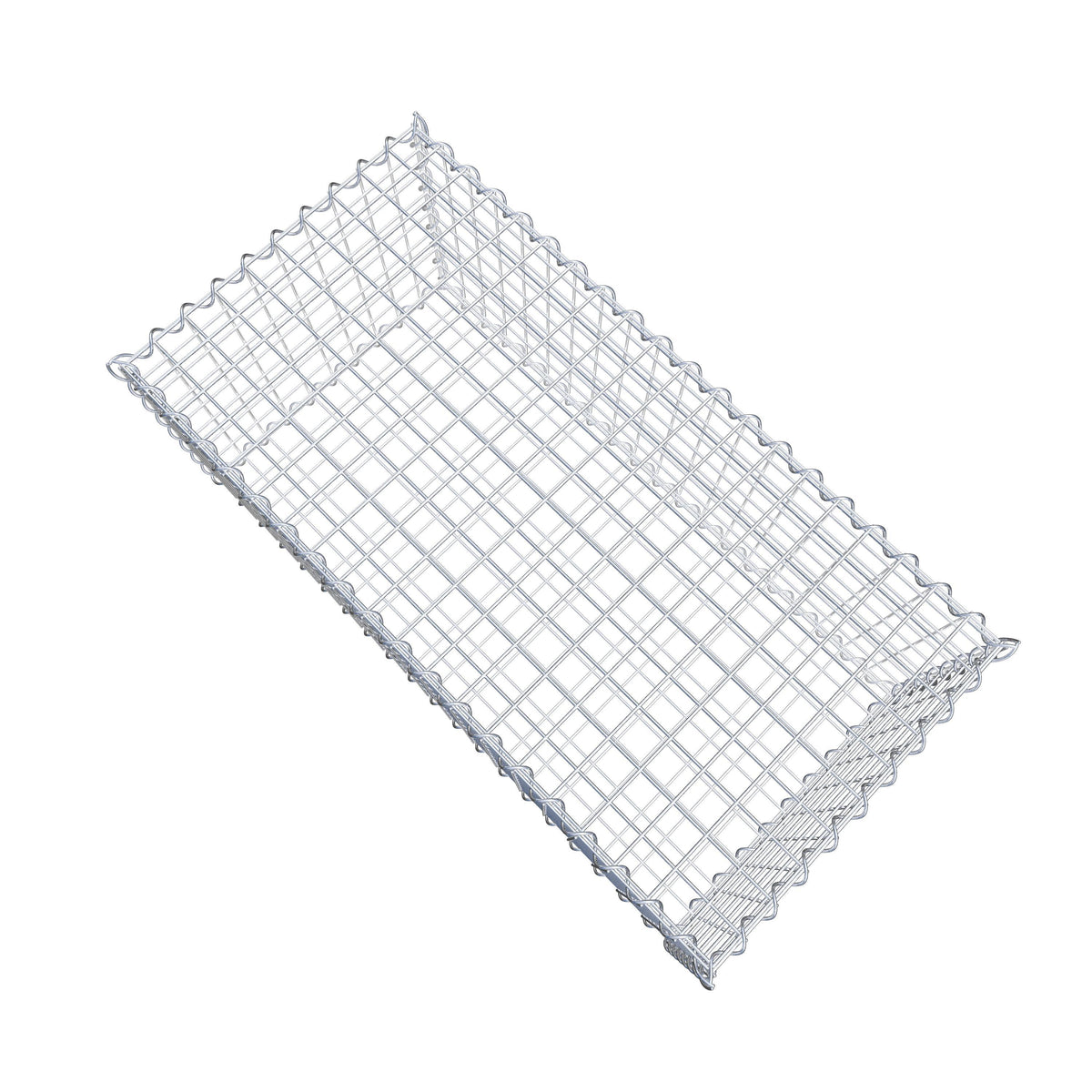 Gabião 100 cm x 40 cm x 50 cm (C x A x P), malhagem 5 cm x 5 cm, espiral