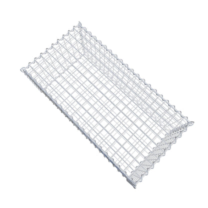 Gabião 100 cm x 40 cm x 50 cm (C x A x P), malhagem 5 cm x 5 cm, espiral