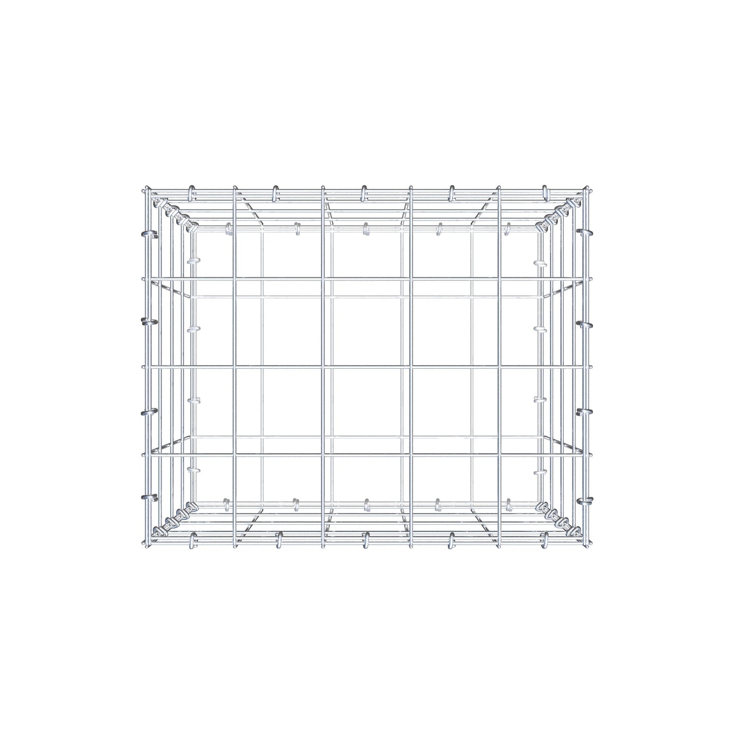 Gabione 50 cm x 40 cm x 40 cm (L x H x T), Maschenweite 10 cm x 10 cm, C-Ring