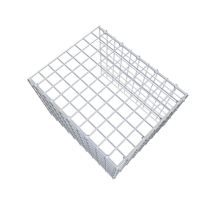 Monteret gabion type 4 50 cm x 40 cm x 40 cm (L x H x D), maskestørrelse 5 cm x 5 cm, C-ring