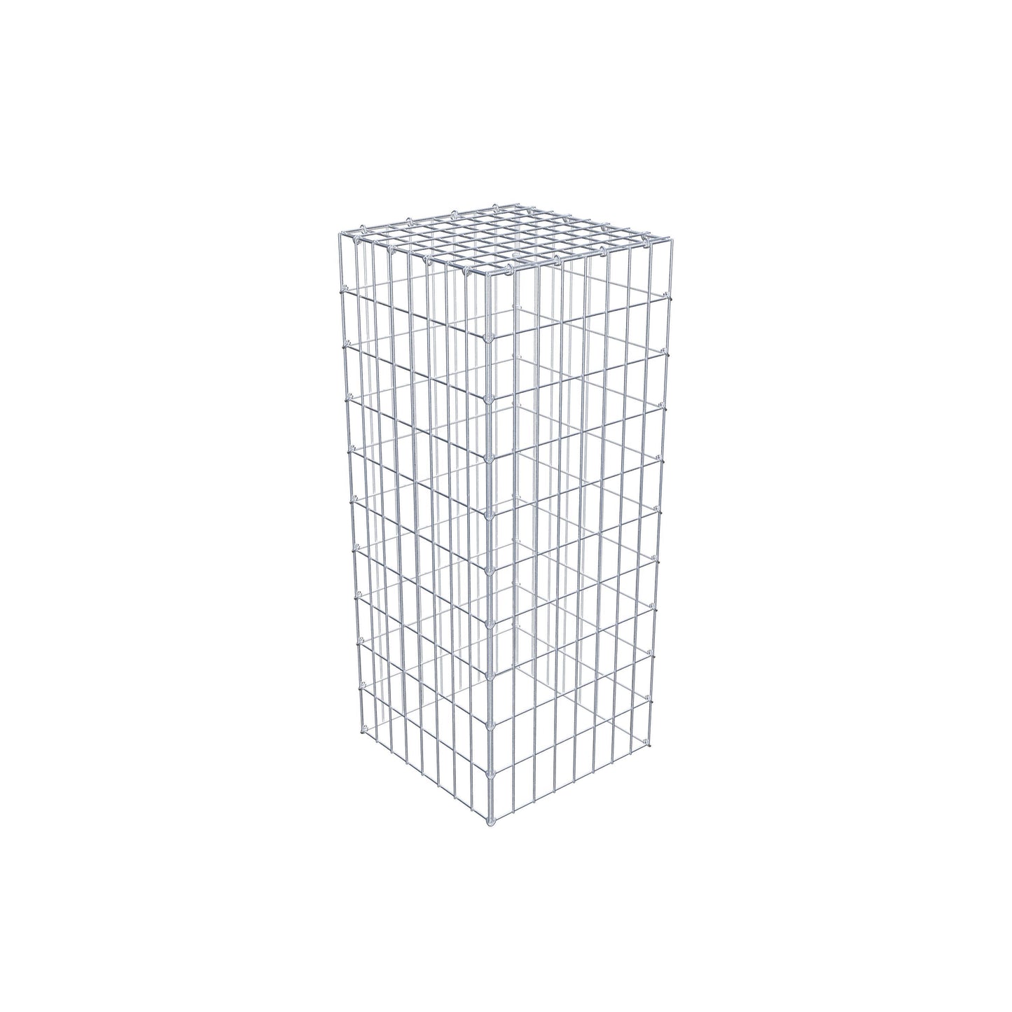 Gabião Tipo 3 100 cm x 40 cm x 40 cm (C x A x P), malhagem 5 cm x 10 cm, anel C