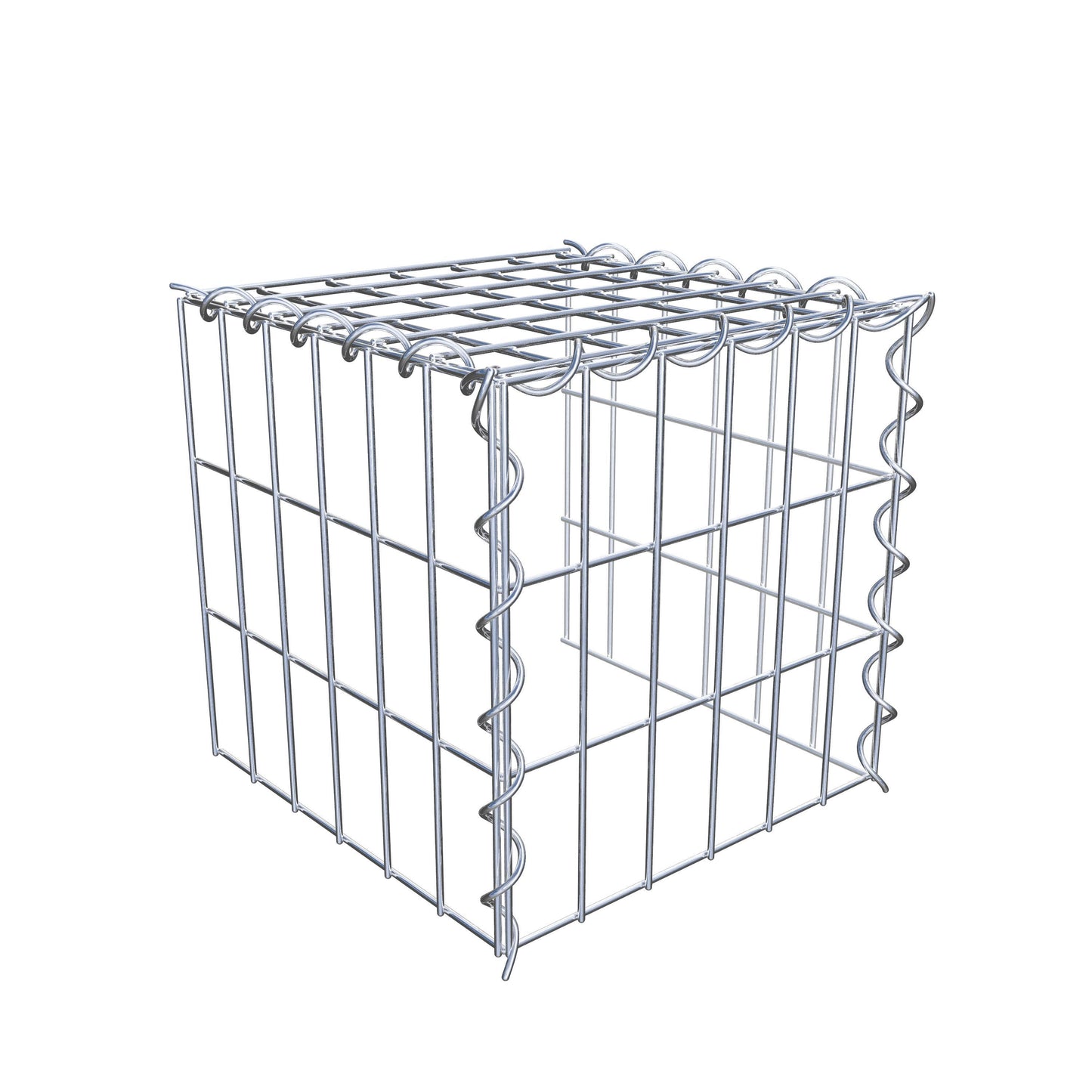 Påväxt gabion typ 4 30 cm x 30 cm x 30 cm (L x H x D), maskstorlek 5 cm x 10 cm, spiral