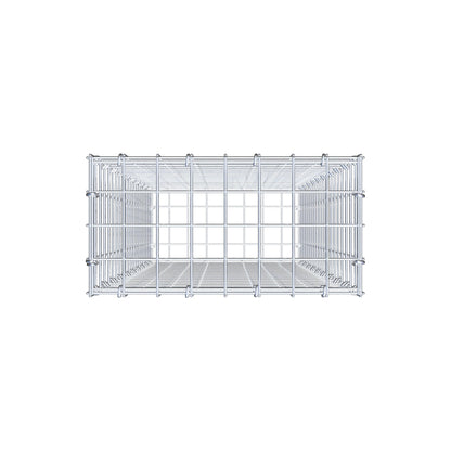 Gabion 100 cm x 40 cm x 20 cm (L x H x D), mesh size 5 cm x 5 cm, C-ring