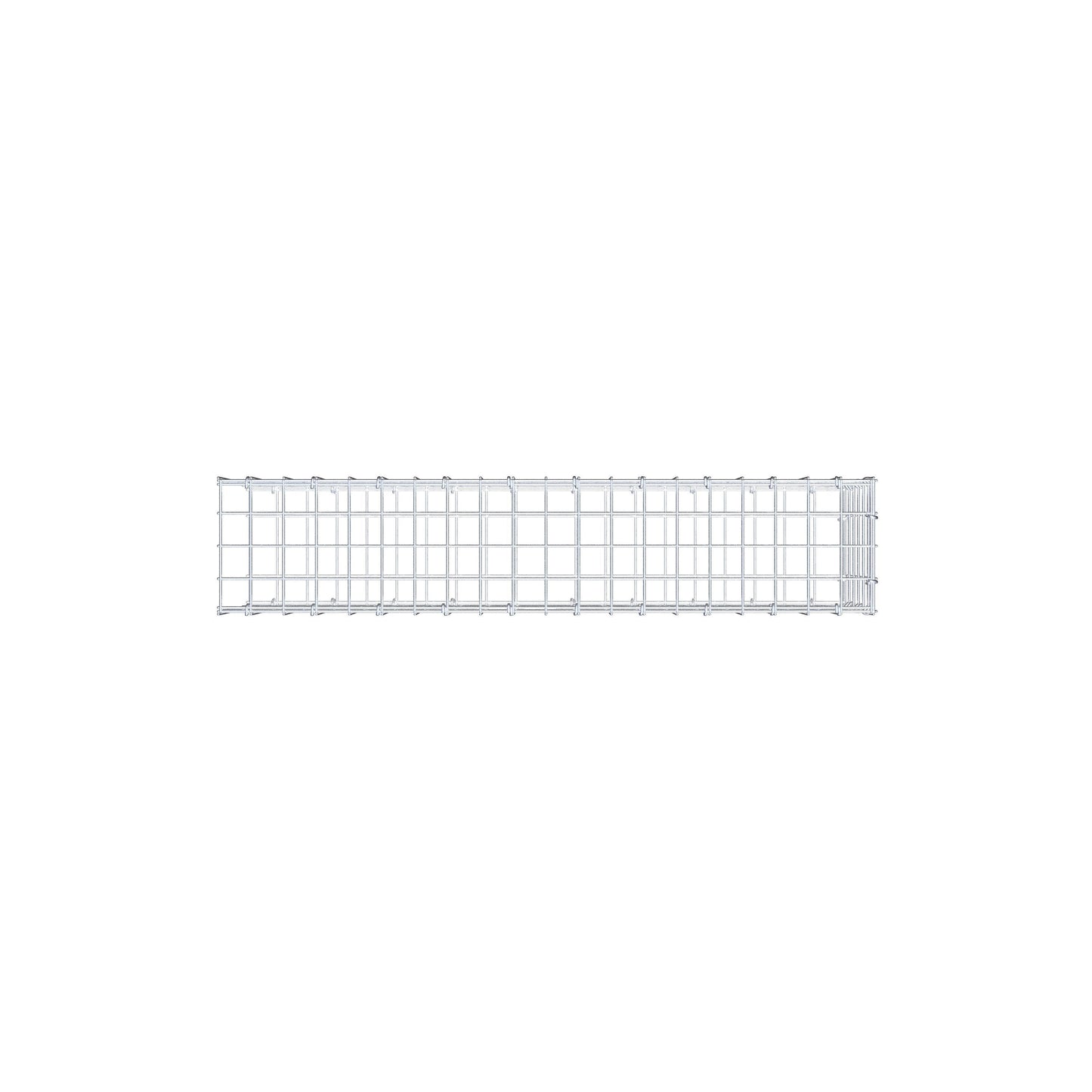 Anbaugabione Typ 2 100 cm x 30 cm x 20 cm (L x H x T), Maschenweite 5 cm x 5 cm, C-Ring