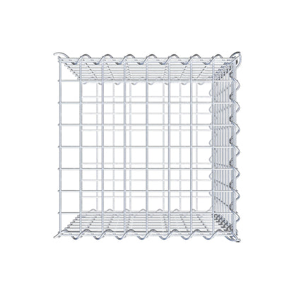 Anbaugabione Typ 2 40 cm x 40 cm x 40 cm (L x H x T), Maschenweite 5 cm x 5 cm, Spirale