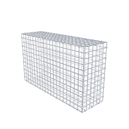 Gabião 100 cm x 60 cm x 30 cm (C x A x P), malhagem 5 x 5 cm, anel espiral