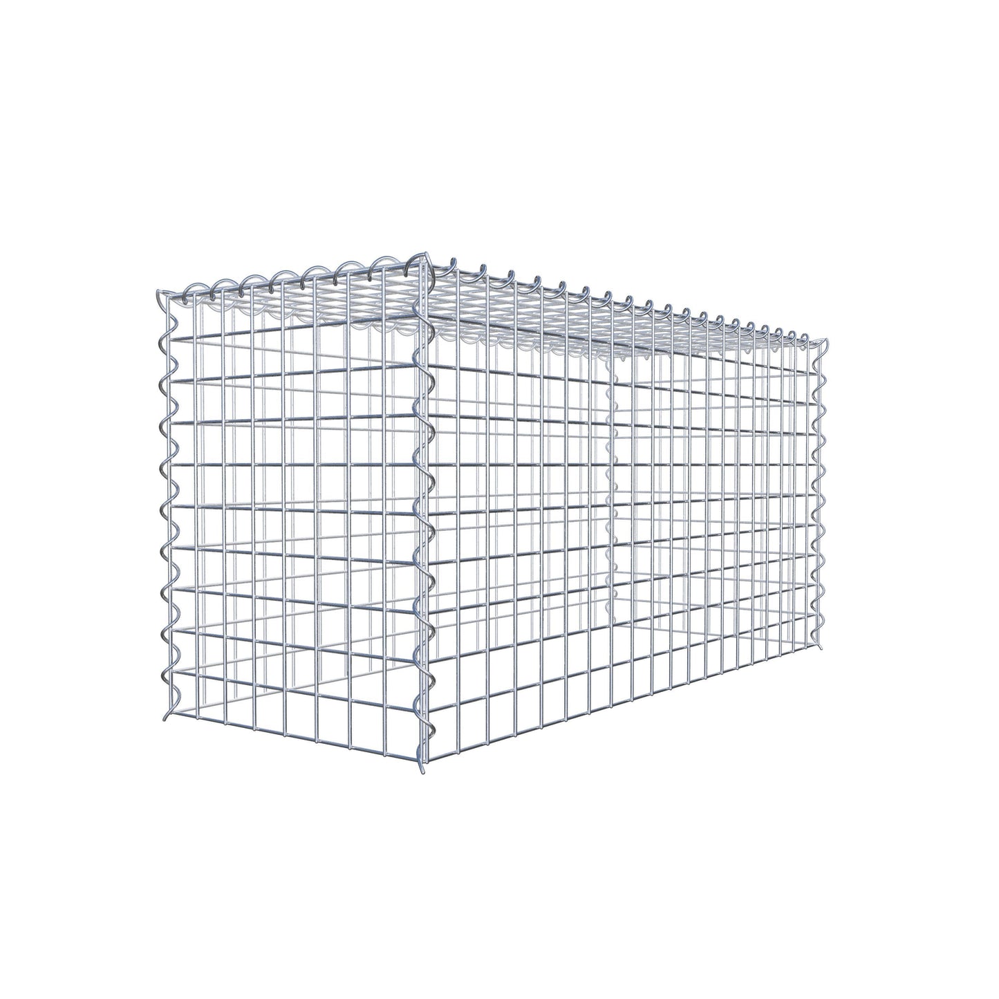 Anbaugabione Typ 3 100 cm x 50 cm x 40 cm (L x H x T), Maschenweite 5 cm x 5 cm, Spirale