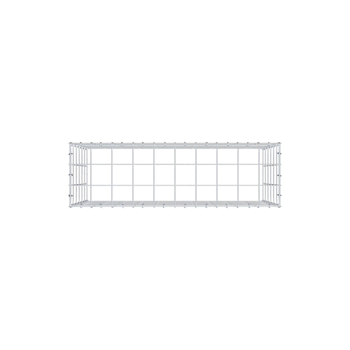 Gabião Tipo 3 100 cm x 60 cm x 30 cm (C x A x P), malhagem 10 cm x 10 cm, anel C