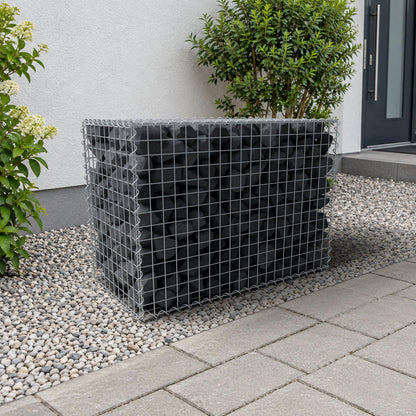 Gabion 100 cm x 70 cm x 50 cm (L x H x D), maskestørrelse 5 cm x 5 cm, spiral