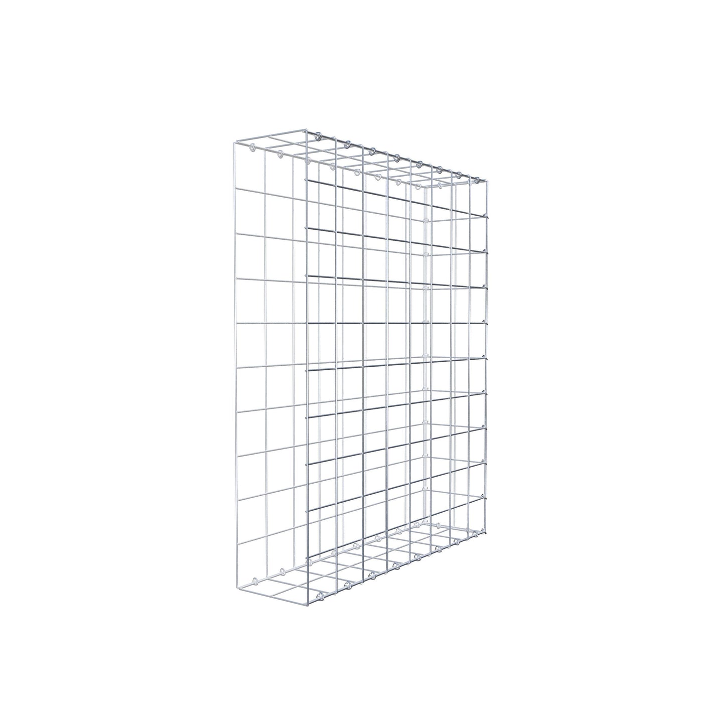 Gabbione aggiuntivo tipo 2 100 cm x 80 cm x 20 cm (L x H x P), maglia 10 cm x 10 cm, anello a C