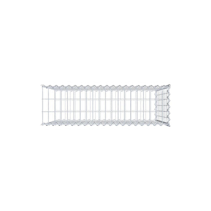 Gabion rapporté type 2 100 cm x 80 cm x 30 cm (L x H x P), mailles 5 cm x 10 cm, spirale