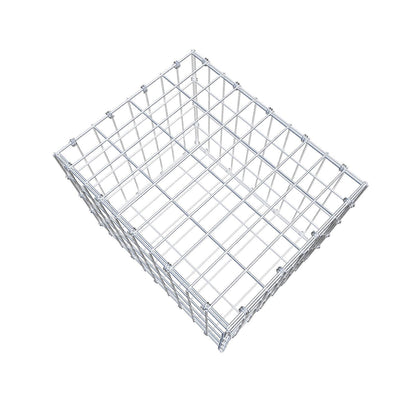 Gabione 50 cm x 40 cm x 40 cm (L x H x T), Maschenweite 5 x 10 cm, Spiralring