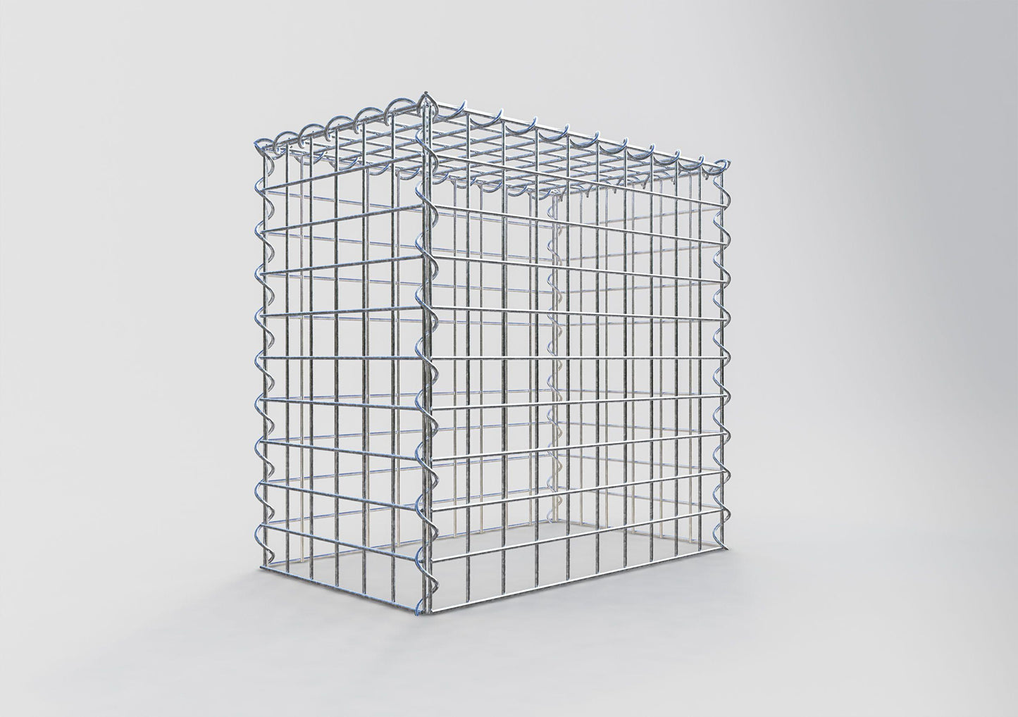 Anbaugabione Typ 3 50 cm x 50 cm x 30 cm (L x H x T), Maschenweite 5 cm x 5 cm, Spirale