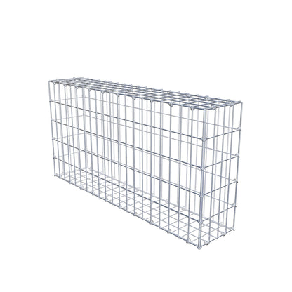 Gabion 100 cm x 50 cm x 20 cm (L x H x D), maskestørrelse 5 cm x 10 cm, C-ring