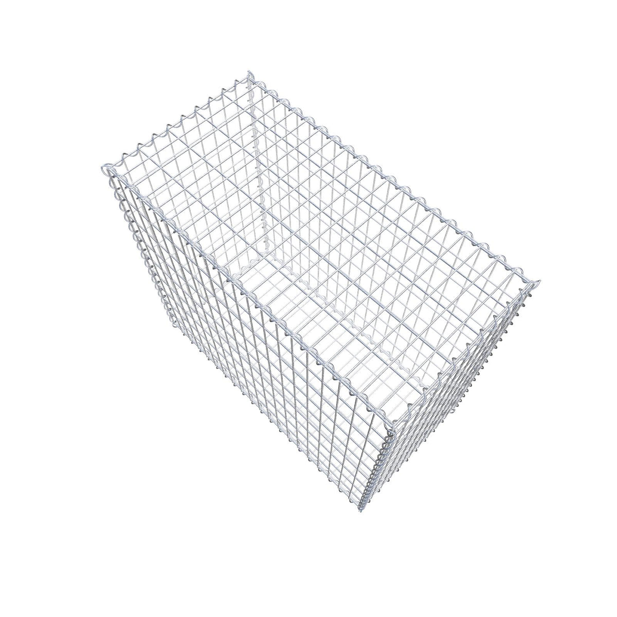 Gabione 100 cm x 90 cm x 50 cm (L x H x T), Maschenweite 5 cm x 10 cm, Spirale