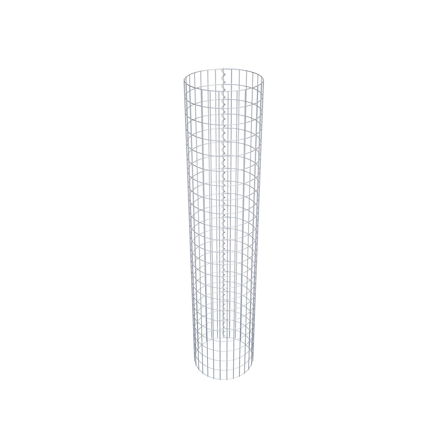 Columna de gaviones redonda 47 cm de diámetro, 230 cm de altura, malla 5 cm x 10 cm