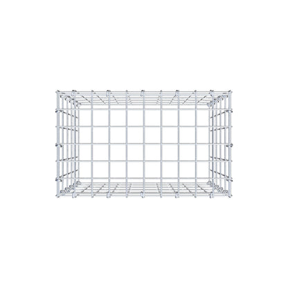 Anbaugabione Typ 3 50 cm x 50 cm x 30 cm (L x H x T), Maschenweite 5 cm x 10 cm, C-Ring