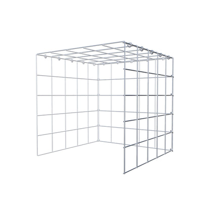Mounted gabion type 4 50 cm x 50 cm x 50 cm (L x H x D), mesh size 10 cm x 10 cm, C-ring