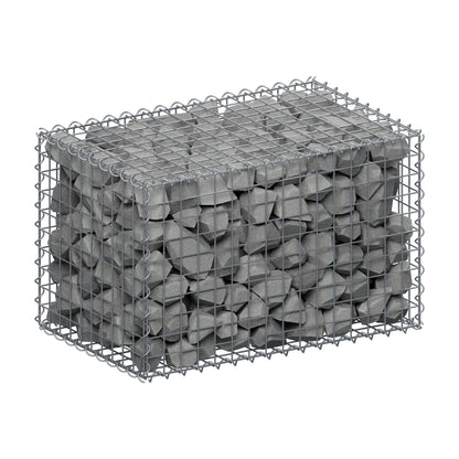 Gabion 80 cm x 50 cm x 50 cm (L x H x D), maskstorlek 5 cm x 5 cm, spiral