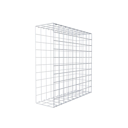 Gabbione fissabile tipo 2 100 cm x 100 cm x 30 cm (L x H x P), maglia 10 cm x 10 cm, anello a C
